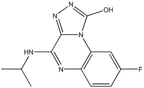 4-Isopropylamino-8-fluoro-1-hydroxy[1,2,4]triazolo[4,3-a]quinoxaline 结构式