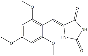 5-[2,4,6-Trimethoxybenzylidene]imidazolidine-2,4-dione 结构式