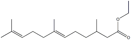 3,7,11-Trimethyl-6,10-dodecadienoic acid ethyl ester 结构式