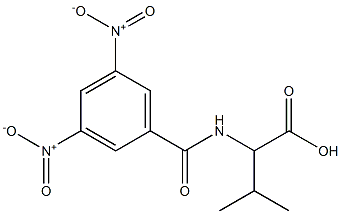 2-[(3,5-Dinitrobenzoyl)amino]-3-methylbutanoic acid 结构式