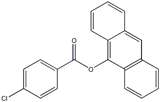 p-Chlorobenzoic acid (anthracen-9-yl) ester 结构式