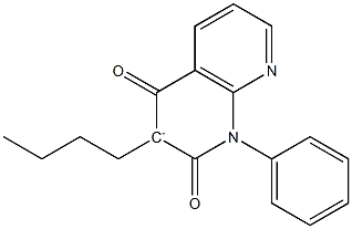 3-Butyl-1-phenyl-1,8-naphthyridin-3-ide-2,4(1H,3H)-dione 结构式