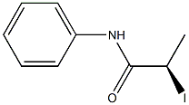 [R,(+)]-2-Iodo-N-phenylpropionamide 结构式