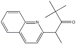 4-(Quinolin-2-yl)-4-methyl-2,2-dimethyl-3-butanone 结构式