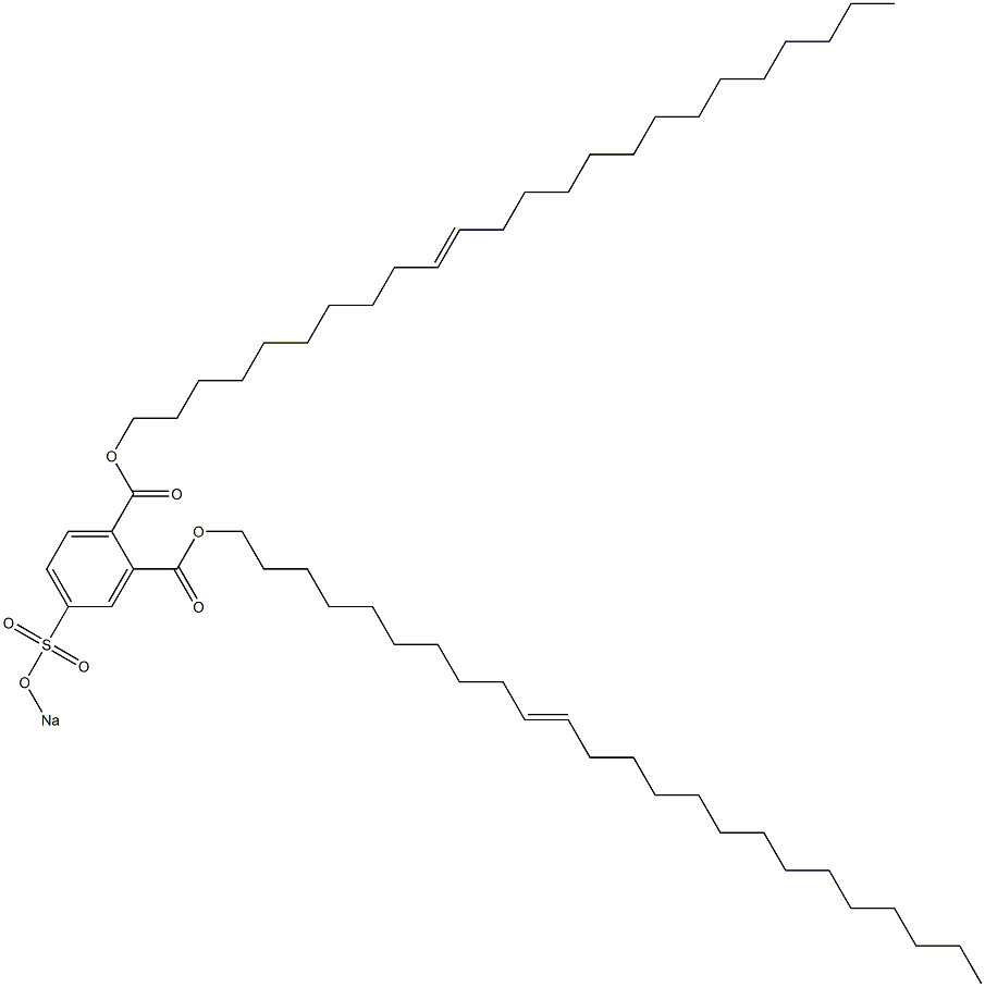 4-(Sodiosulfo)phthalic acid di(10-tetracosenyl) ester 结构式