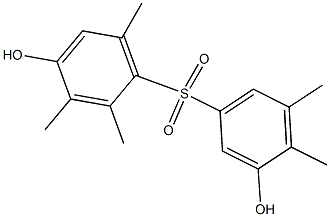 3',4-Dihydroxy-2,3,4',5',6-pentamethyl[sulfonylbisbenzene] 结构式