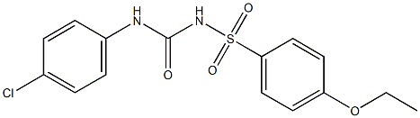 1-(4-Ethoxyphenylsulfonyl)-3-(4-chlorophenyl)urea 结构式