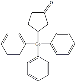 3-(Triphenylgermyl)cyclopentanone 结构式