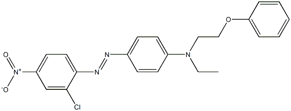 4-(2-Chloro-4-nitrophenylazo)-N-ethyl-N-phenoxyethylaniline 结构式