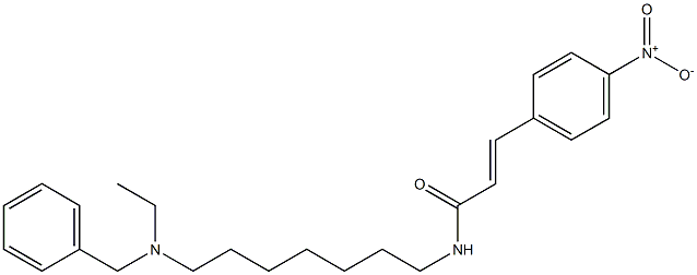 N-[7-(Ethylbenzylamino)heptyl]-3-(4-nitrophenyl)acrylamide 结构式