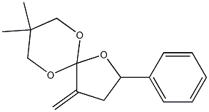 2-Phenyl-4-methylene-8,8-dimethyl-1,6,10-trioxaspiro[4.5]decane 结构式