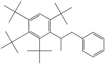 2-(2,3,4,6-Tetra-tert-butylphenyl)-1-phenylpropane 结构式