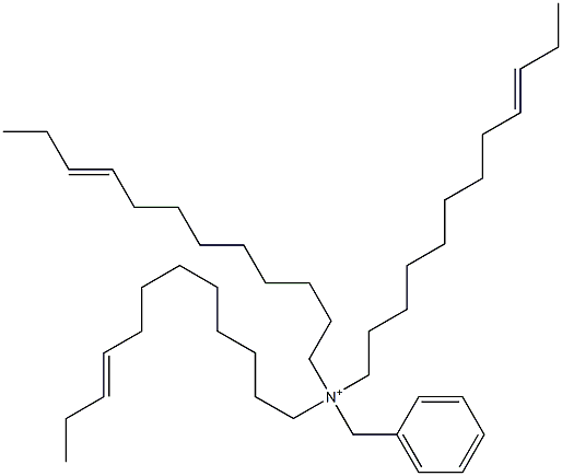 Tri(9-dodecenyl)benzylaminium 结构式