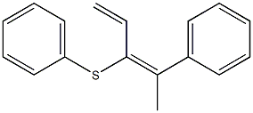 2-Phenyl-3-(phenylthio)-2,4-pentadiene 结构式