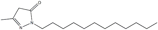 1-Dodecyl-3-methyl-2-pyrazoline-5-one 结构式