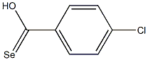 4-Chloroselenobenzoic acid 结构式