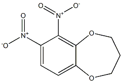 6,7-Dinitro-3,4-dihydro-2H-1,5-benzodioxepin 结构式