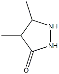 4,5-Dimethylpyrazolidin-3-one 结构式