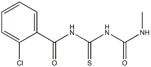 1-(2-Chlorobenzoyl)-5-methylthiobiuret 结构式