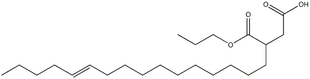 3-(11-Hexadecenyl)succinic acid 1-hydrogen 4-propyl ester 结构式