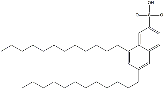 6,8-Didodecyl-2-naphthalenesulfonic acid 结构式