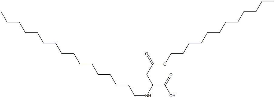 2-Hexadecylamino-3-(dodecyloxycarbonyl)propionic acid 结构式