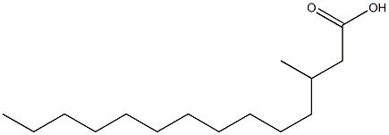 3-Methyltetradecanoic acid 结构式