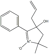 3-Allyl-3-hydroxy-5,5-dimethyl-2-phenyl-1-pyrroline 1-oxide 结构式