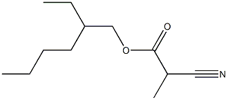 2-Cyanopropionic acid (2-ethylhexyl) ester 结构式