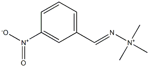 [(E)-3-Nitrophenylmethyleneamino]trimethylaminium 结构式