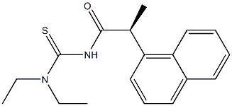 (+)-1,1-Diethyl-3-[(S)-2-(1-naphtyl)propionyl]thiourea 结构式