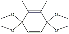 1,2-Dimethyl-3,3,6,6-tetramethoxy-1,4-cyclohexadiene 结构式