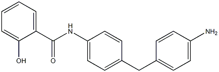 N-[4-(4-Aminobenzyl)phenyl]-2-hydroxybenzamide 结构式