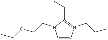 1-(2-Ethoxyethyl)-2-ethyl-3-propyl-1H-imidazol-3-ium 结构式