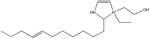 1-Ethyl-1-(2-hydroxyethyl)-2-(7-undecenyl)-4-imidazoline-1-ium 结构式