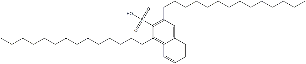 1,3-Ditetradecyl-2-naphthalenesulfonic acid 结构式