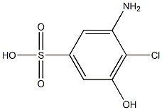 3-Amino-4-chloro-5-hydroxybenzenesulfonic acid 结构式