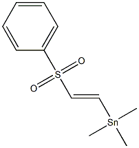 Phenyl [(E)-2-(trimethylstannyl)ethenyl] sulfone 结构式