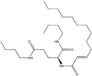 N2-(2-Tridecenoyl)-N1,N5-dibutylglutaminamide 结构式