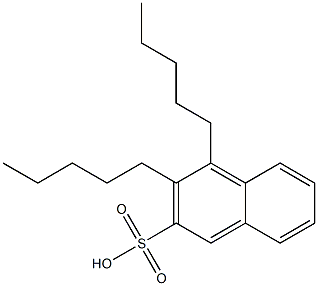 3,4-Dipentyl-2-naphthalenesulfonic acid 结构式