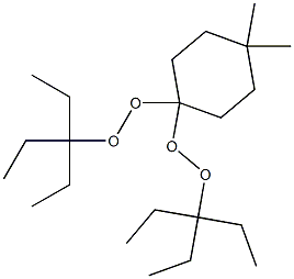 4,4-Dimethyl-1,1-bis(1,1-diethylpropylperoxy)cyclohexane 结构式