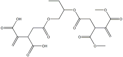 4,4'-[1-Ethylethylenebis(oxycarbonyl)]bis(1-butene-2,3-dicarboxylic acid dimethyl) ester 结构式