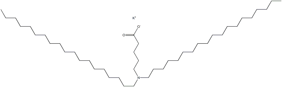 5-(Dinonadecylamino)valeric acid potassium salt 结构式