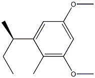 [R,(-)]-2-sec-Butyl-4,6-dimethoxytoluene 结构式