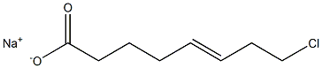 8-Chloro-5-octenoic acid sodium salt 结构式