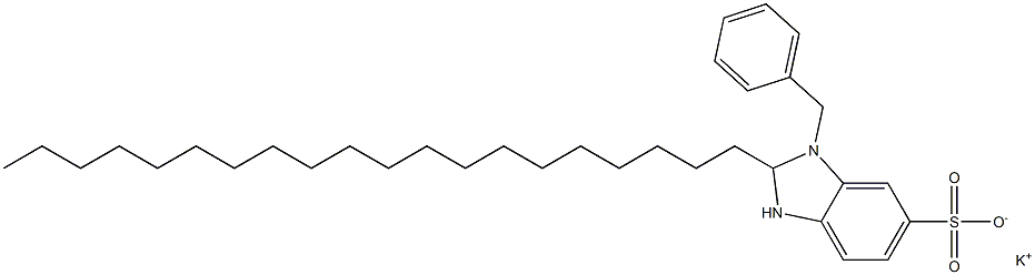 1-Benzyl-2,3-dihydro-2-icosyl-1H-benzimidazole-6-sulfonic acid potassium salt 结构式