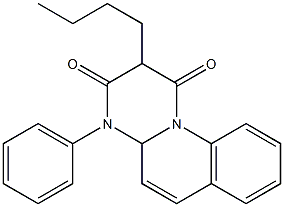 4-Phenyl-2-butyl-4,4a-dihydro-1H-pyrimido[1,2-a]quinoline-1,3(2H)-dione 结构式