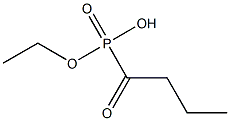 Butyrylphosphonic acid ethyl ester 结构式
