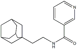 N-[2-(1-Adamantyl)ethyl]nicotinamide 结构式