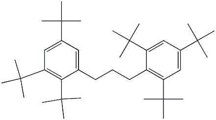 1-(2,3,5-Tri-tert-butylphenyl)-3-(2,4,6-tri-tert-butylphenyl)propane 结构式